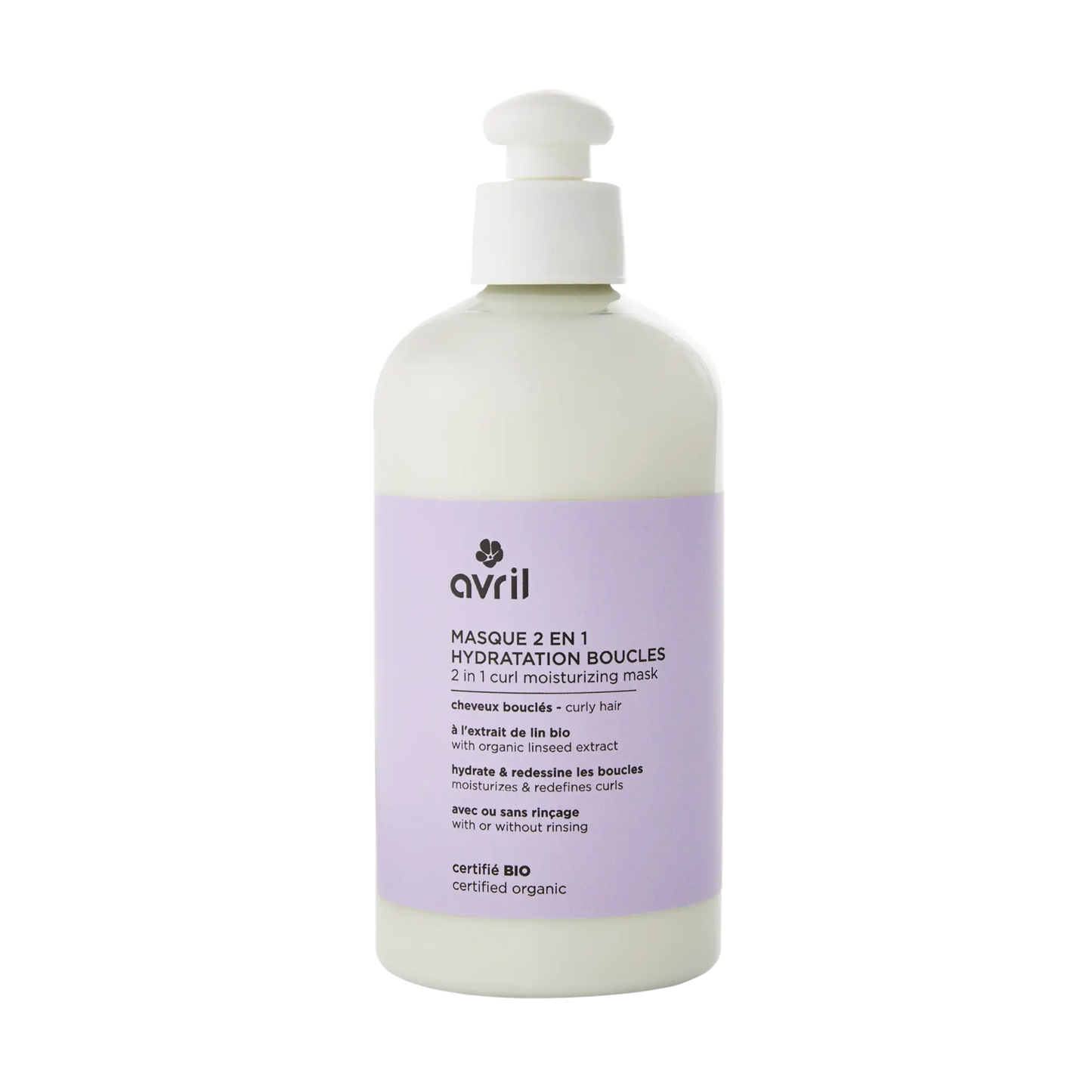 masque 2 en 1 hydratation boucles