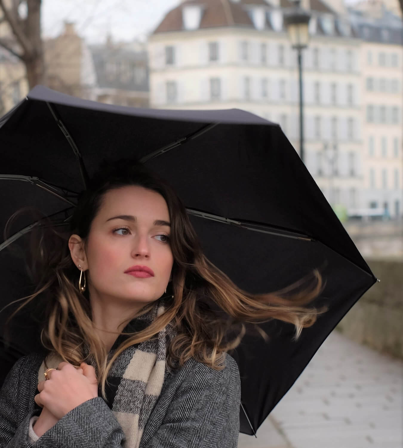Mini parapluie noir - Jane