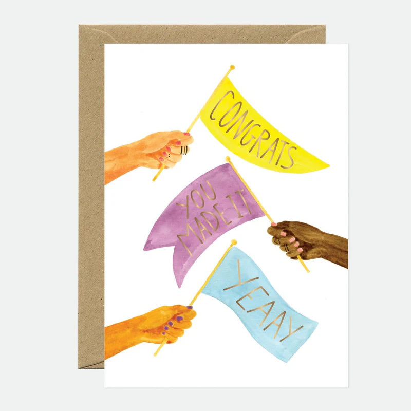 Congrats flags - Carte de voeux