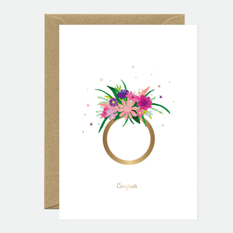 Flower ring - Carte de voeux