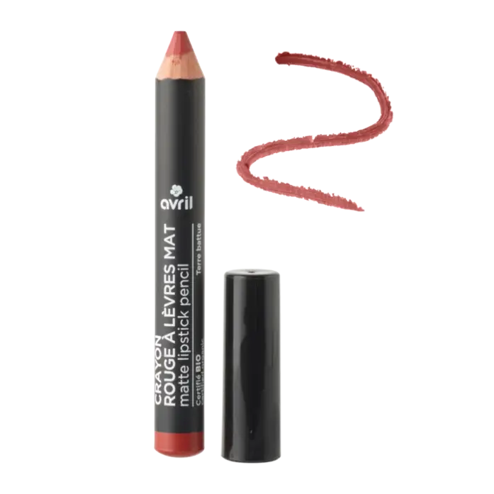 Crayon rouge à lèvres mat Terre battue