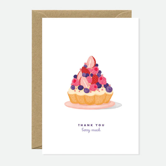 Thank You Berry Much - Carte de remerciements