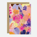 Happy birthday flower garden - Carte de voeux