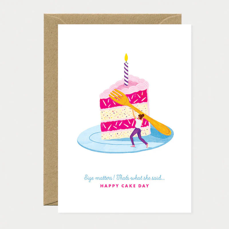 Size matters cake - Carte de voeux