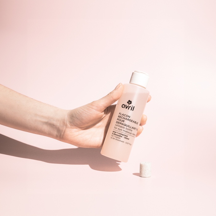 Flacon rechargeable pour gel nettoyant visage