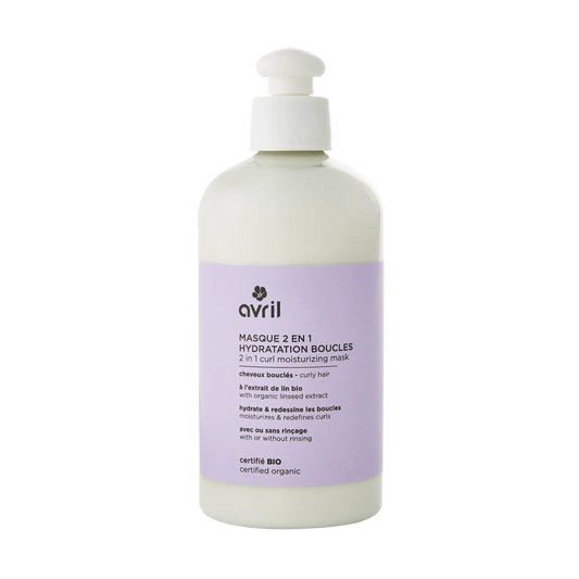 masque 2 en 1 hydratation boucles