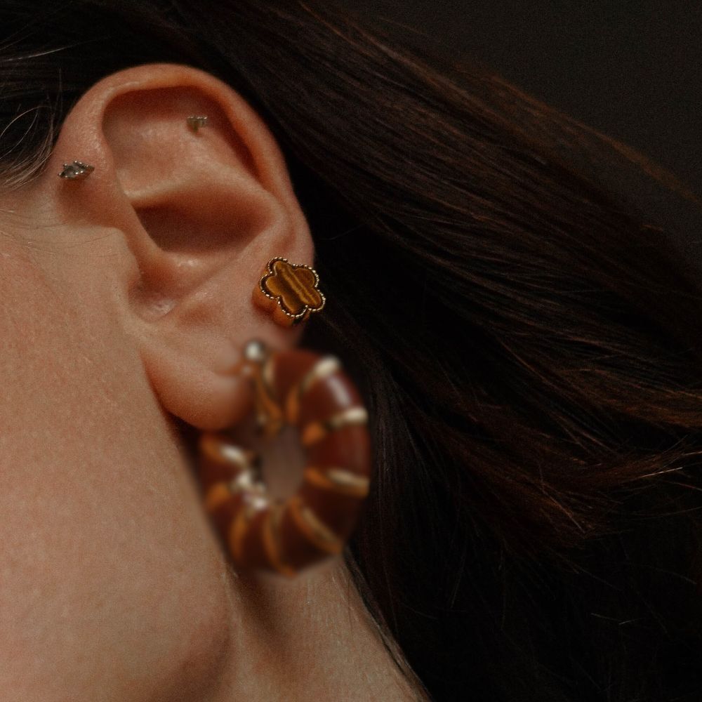 Boucles d'oreilles Trèfle bonheur