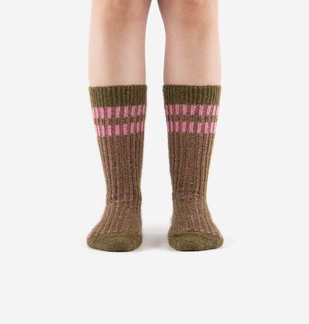 Chaussette en mohair brillant