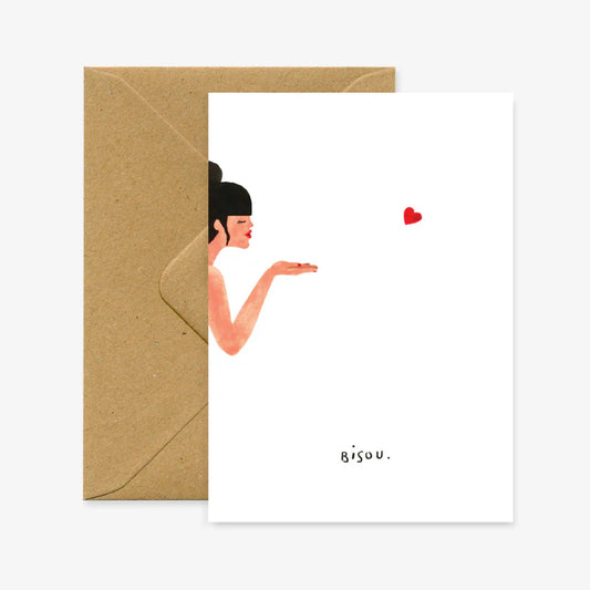 Bisou - Carte de voeux