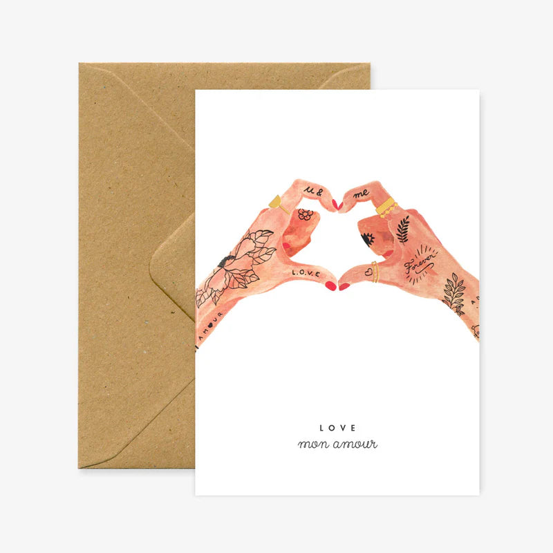 Hands of love - Carte de voeux
