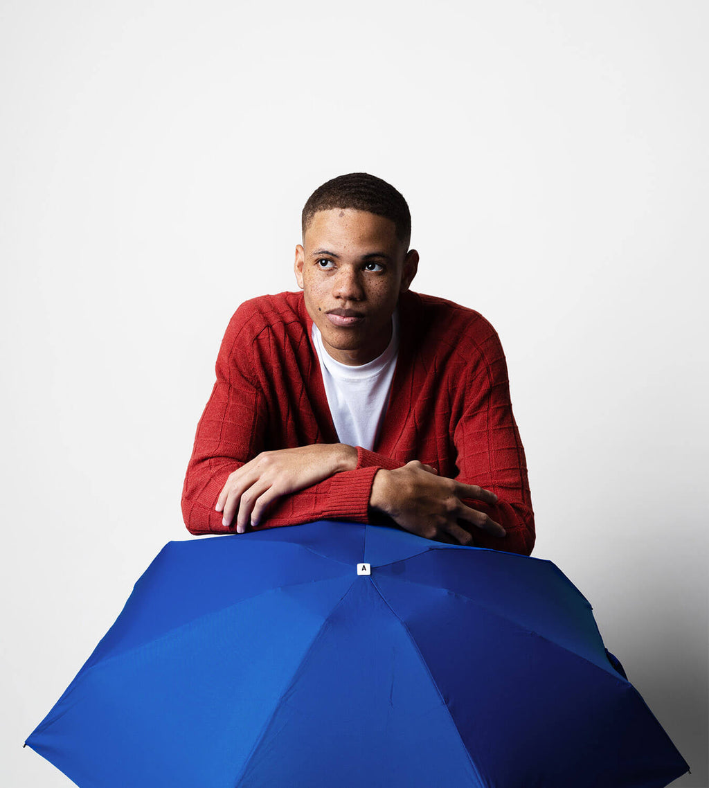 Mini parapluie Bleu roi - Marguerite