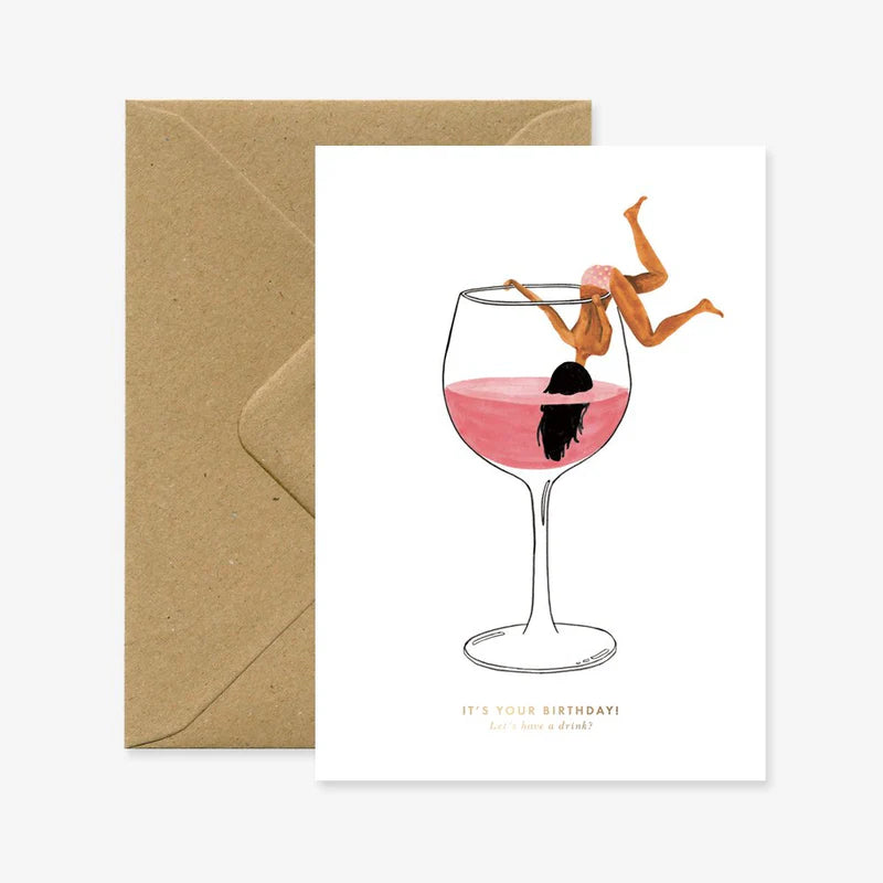Just one drink - Carte de voeux