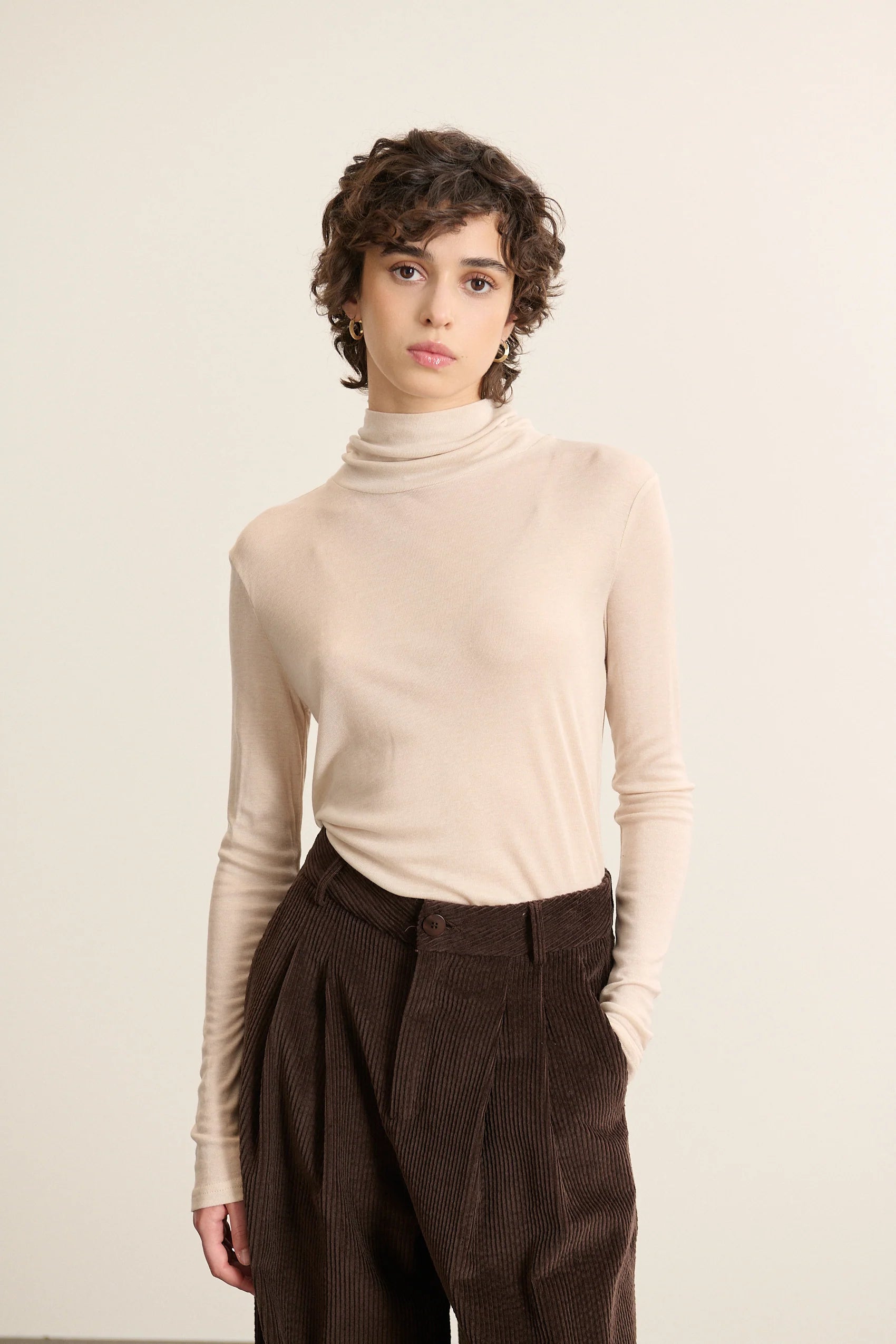 Tee shirt col roulé Berne