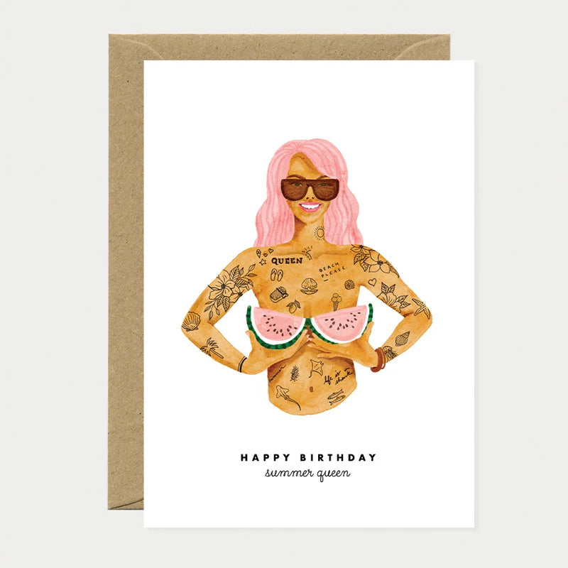 Summer queen - Carte de voeux
