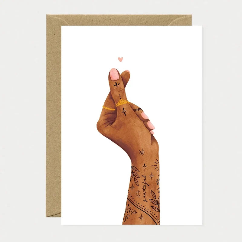 Finger heart - Carte de voeux